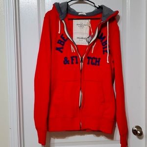 XXL Red Abercrombie & Fitch Hoodie